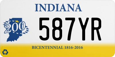 IN license plate 587YR