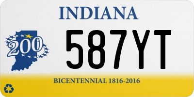 IN license plate 587YT
