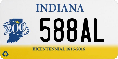 IN license plate 588AL