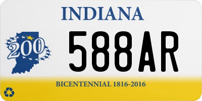 IN license plate 588AR