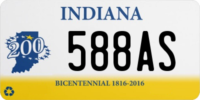 IN license plate 588AS