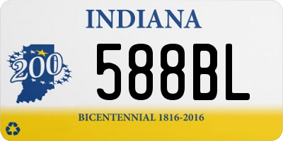 IN license plate 588BL