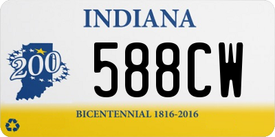 IN license plate 588CW