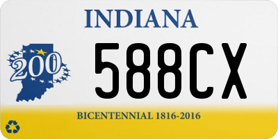 IN license plate 588CX