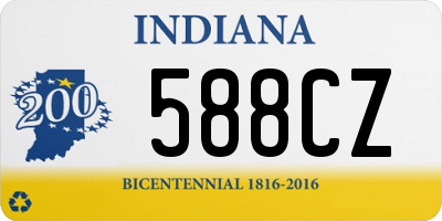 IN license plate 588CZ