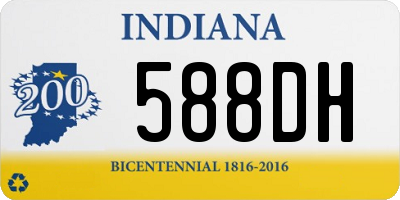 IN license plate 588DH