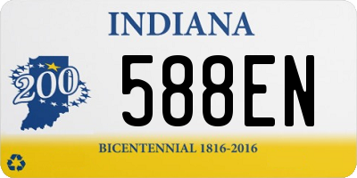 IN license plate 588EN