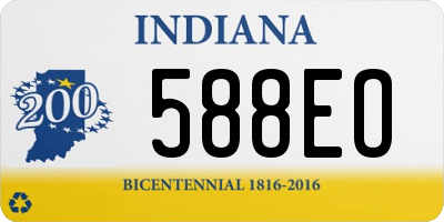 IN license plate 588EO