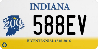 IN license plate 588EV