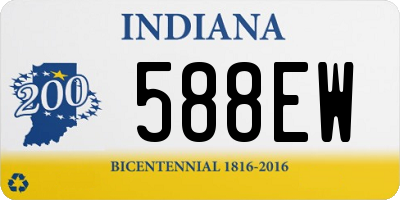 IN license plate 588EW