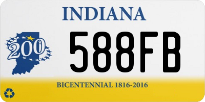 IN license plate 588FB