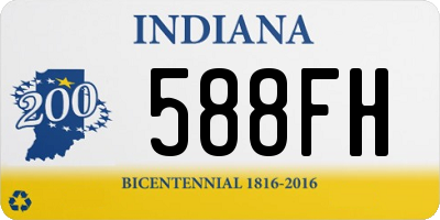 IN license plate 588FH