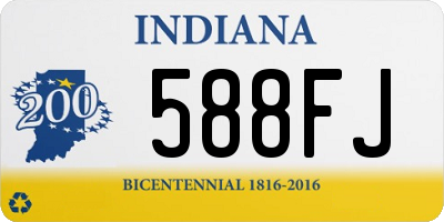 IN license plate 588FJ