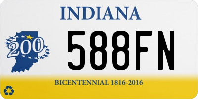 IN license plate 588FN