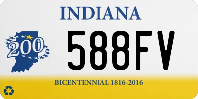 IN license plate 588FV