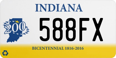 IN license plate 588FX