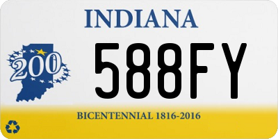 IN license plate 588FY