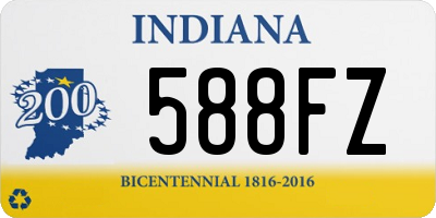 IN license plate 588FZ