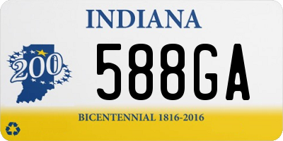 IN license plate 588GA