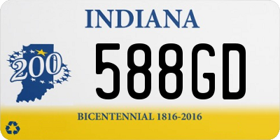 IN license plate 588GD