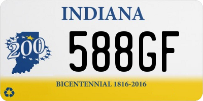 IN license plate 588GF