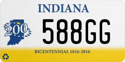 IN license plate 588GG