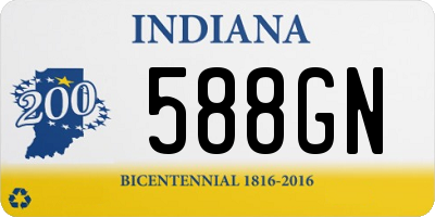 IN license plate 588GN