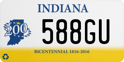 IN license plate 588GU