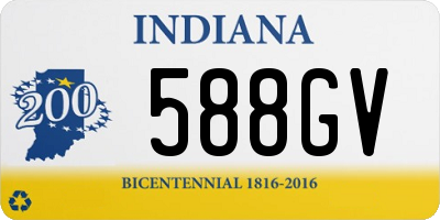 IN license plate 588GV