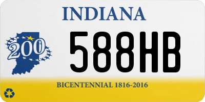 IN license plate 588HB