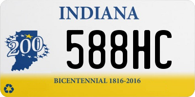 IN license plate 588HC