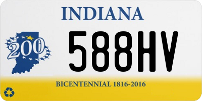 IN license plate 588HV