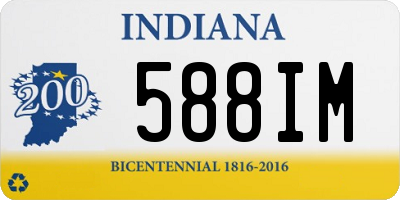 IN license plate 588IM