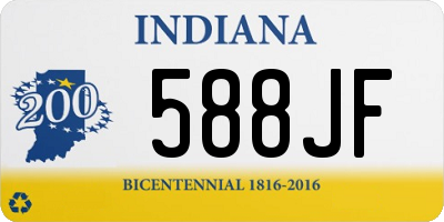 IN license plate 588JF