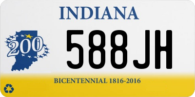 IN license plate 588JH