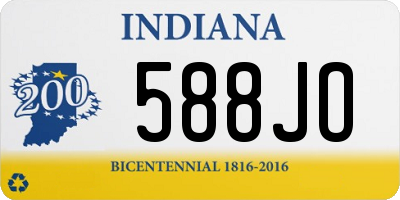 IN license plate 588JO