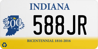 IN license plate 588JR