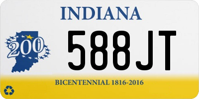 IN license plate 588JT