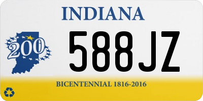 IN license plate 588JZ