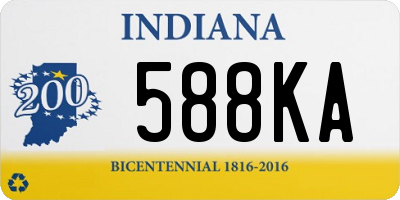 IN license plate 588KA