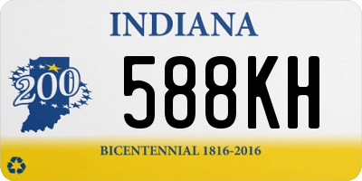 IN license plate 588KH