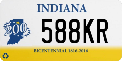 IN license plate 588KR