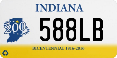 IN license plate 588LB