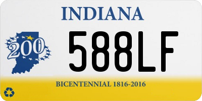 IN license plate 588LF