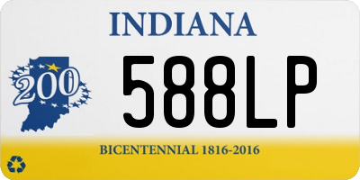 IN license plate 588LP