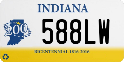 IN license plate 588LW