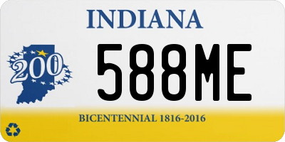 IN license plate 588ME