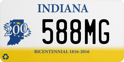 IN license plate 588MG