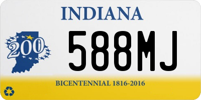 IN license plate 588MJ