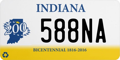 IN license plate 588NA